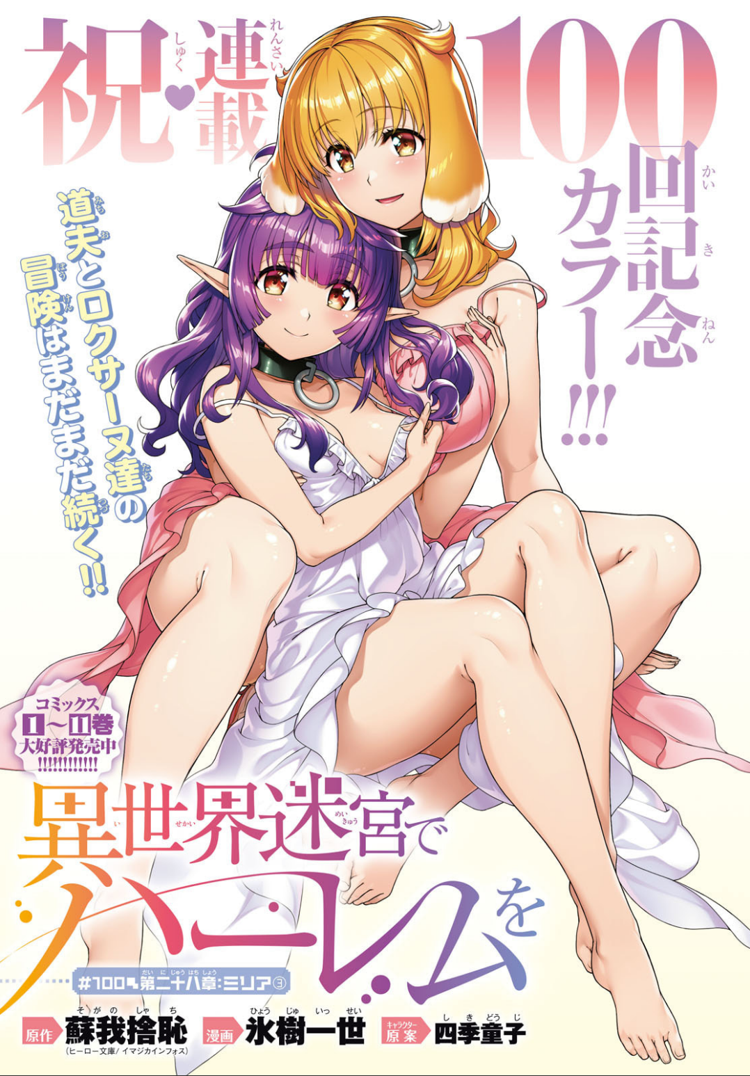 Cover of Isekai Meikyuu de Harem o
