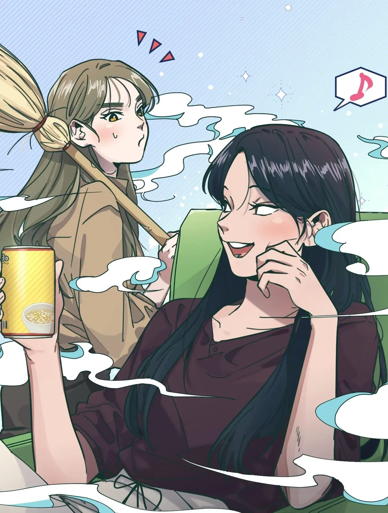 Cover of A Vassoura e a Caloura: Uma Jornada Mágica