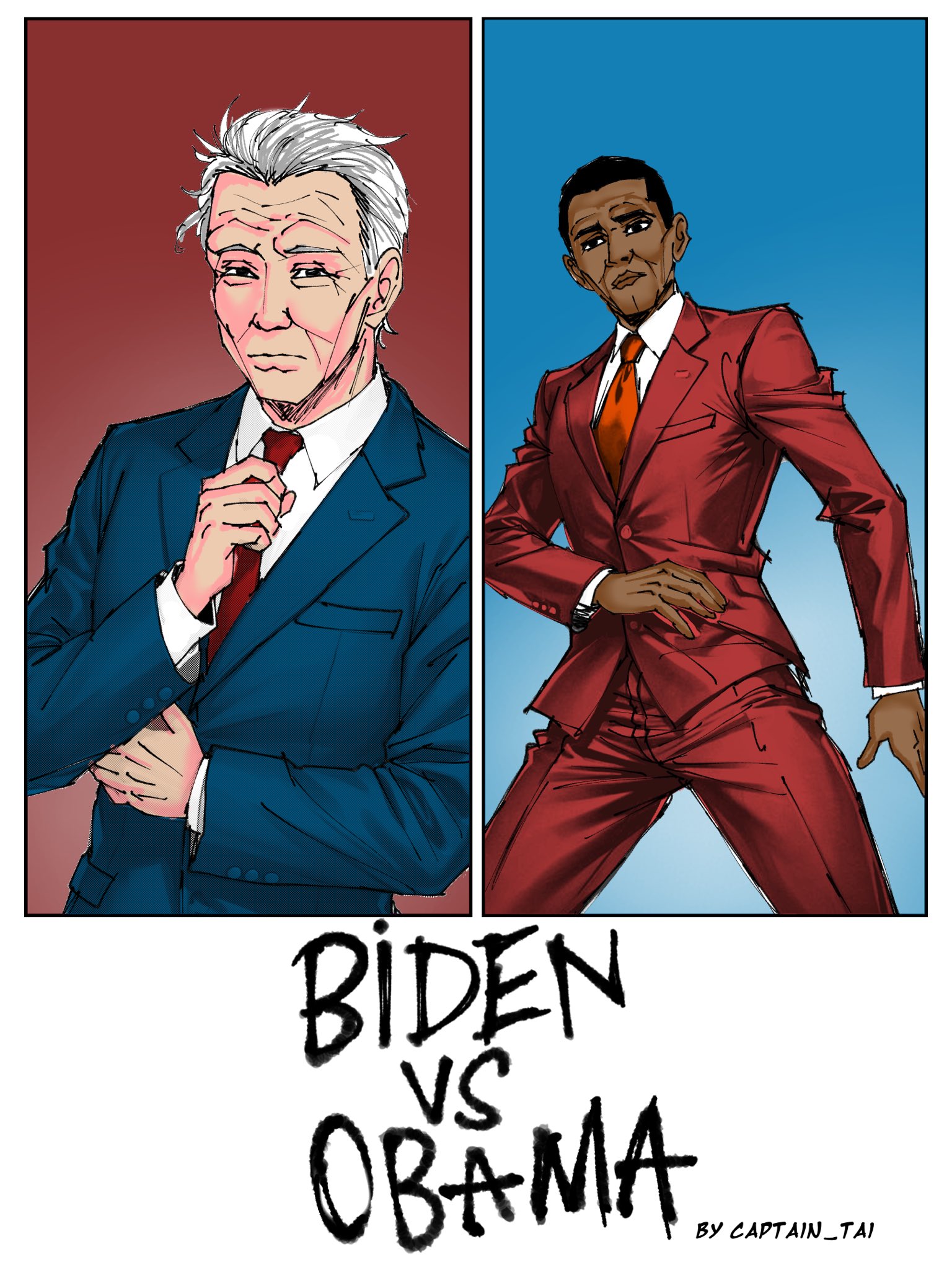 Cover of Biden vs Obama